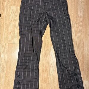 Simply Vera Vera Wang Black and White Plaid Pants